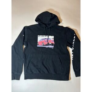 Key Street Hoodie Men's Medium Black JDM Tuner Car Graphic Pullover